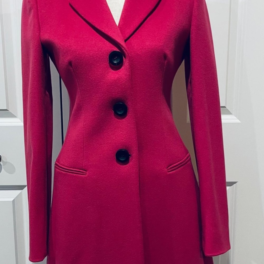 Armani Collezioni Pink Walking Coat Sz 2